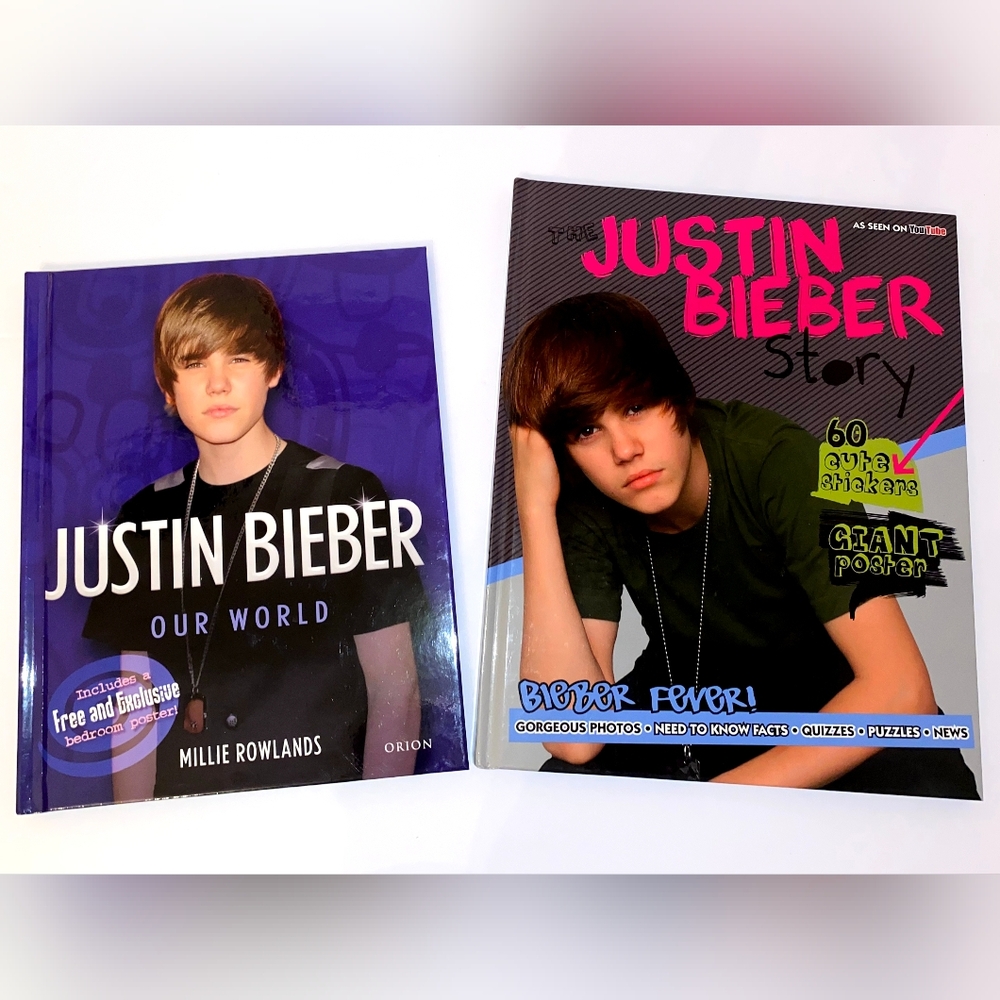 **SOLD** Justin Bieber Our World by Millie Rowlands and The Justin Bieber Story